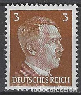 Stamps: ALEMANIA 1941-45 - S.B&Aacute;SICA, A. HITLER, MARR&Oacute;N ROJIZO - MNH**