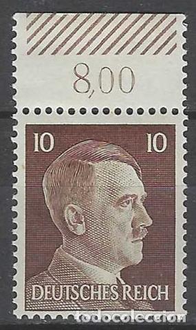 Timbres: ALEMANIA 1941-45 - S.B&Aacute;SICA, A. HITLER, MARR&Oacute;N OSCURO EN BORDE DE HOJA - MNH**