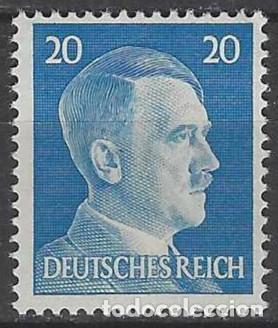 Sellos: ALEMANIA 1941-45 - S.B&Aacute;SICA, A. HITLER, AZUL - MNH**