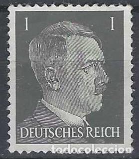 Sellos: ALEMANIA 1941-45 - S.B&Aacute;SICA, A. HITLER, GRIS - MSG