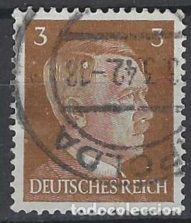 Sellos: ALEMANIA 1941-45 - S.B&Aacute;SICA, A. HITLER, MARR&Oacute;N ROJIZO - USADO