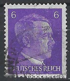 Sellos: ALEMANIA 1941-45 - S.B&Aacute;SICA, A. HITLER, VIOLETA - USADO