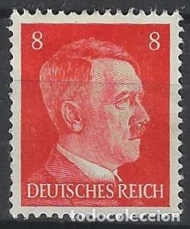Sellos: ALEMANIA 1941-45 - S.B&Aacute;SICA, A. HITLER, CINABRIO - MSG