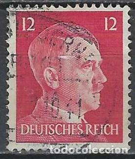 Sellos: ALEMANIA 1941-45 - S.B&Aacute;SICA, A. HITLER, ROJO CARM&Iacute;N - USADO