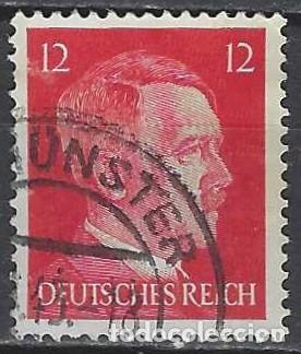 Sellos: ALEMANIA 1941-45 - S.B&Aacute;SICA, A. HITLER, ROJO CARM&Iacute;N - USADO