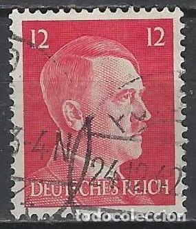 Sellos: ALEMANIA 1941-45 - S.B&Aacute;SICA, A. HITLER, ROJO CARM&Iacute;N - USADO