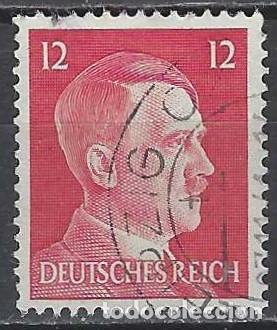 Sellos: ALEMANIA 1941-45 - S.B&Aacute;SICA, A. HITLER, ROJO CARM&Iacute;N - USADO