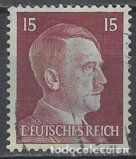 Sellos: ALEMANIA 1941-45 - S.B&Aacute;SICA, A. HITLER, P&Uacute;RPURA PARDDUZCO - USADO