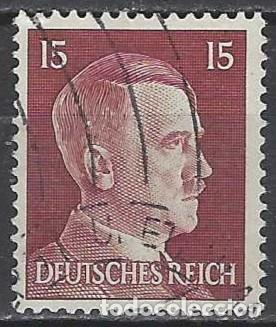 Sellos: ALEMANIA 1941-45 - S.B&Aacute;SICA, A. HITLER, P&Uacute;RPURA PARDDUZCO - USADO