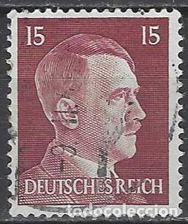 Sellos: ALEMANIA 1941-45 - S.B&Aacute;SICA, A. HITLER, P&Uacute;RPURA PARDDUZCO - USADO