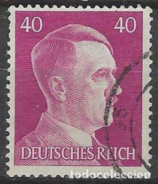 Sellos: ALEMANIA 1941-45 - S.B&Aacute;SICA, A. HITLER, ROSADO P&Uacute;RPURA - USADO