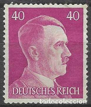 Sellos: ALEMANIA 1941-45 - S.B&Aacute;SICA, A. HITLER, ROSADO P&Uacute;RPURA - USADO