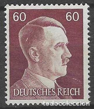 Sellos: ALEMANIA 1941-45 - S.B&Aacute;SICA, A. HITLER, MARR&Oacute;N ROJIZO - MSG