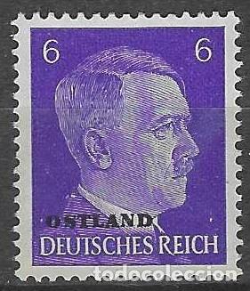 Sellos: ALEMANIA 1941 - OCUPACI&Oacute;N ALEMANA DE OSTLAND EN LA 2&ordf; GM, VIOLETA ,SOBREIMPRESO - MSG