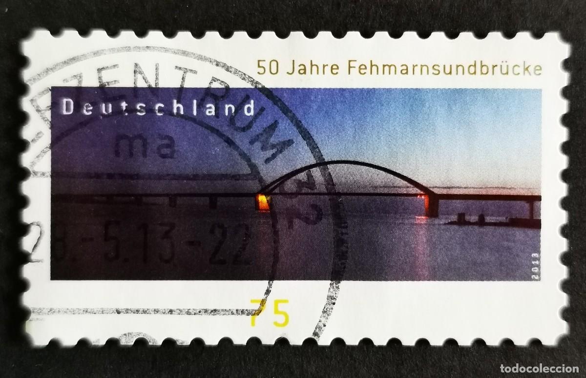 Sellos: Sello Alemania R.Federal 2013, 50&ordm; aniversario del puente de Fehmarn, 75 ct Michel: DE 3003