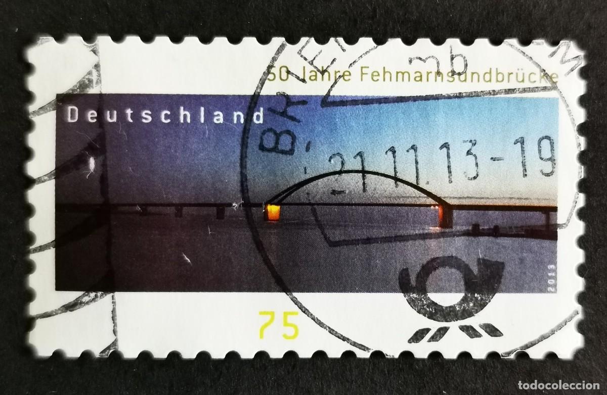 Sellos: Sello Alemania R.Federal 2013, 50&ordm; aniversario del puente de Fehmarn, 75 ct Michel: DE 3003