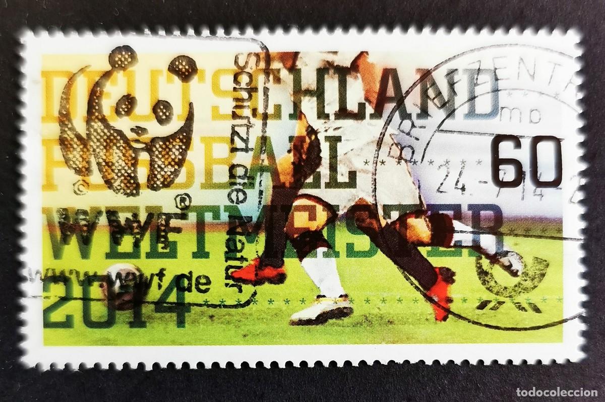 Sellos: Sello Alemania R.Federal 2014, Alemania, campeona mundo f&uacute;tbol Brasil, 60 ct Michel: DE 3095