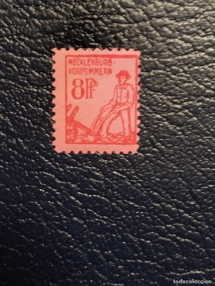Sellos: 03.08/ Maklembourg- Pomeranie.1945-46. 8 pf. Y&T 10 en nuevo