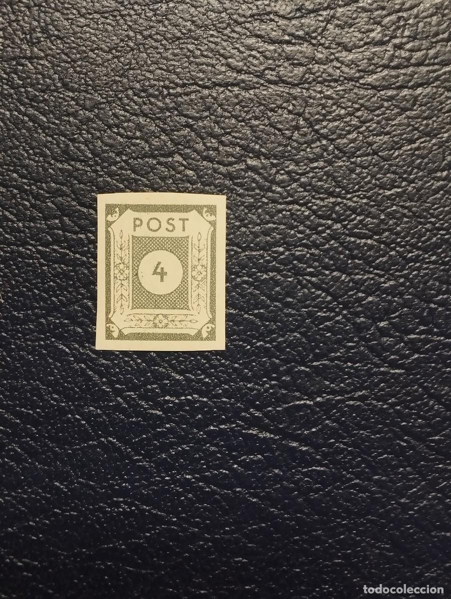 Sellos: 03.08/ Saxe Oriental/ Ocupaci&oacute;n sovi&eacute;tica. 1946. 4 pf. Y&T 11 en nuevo