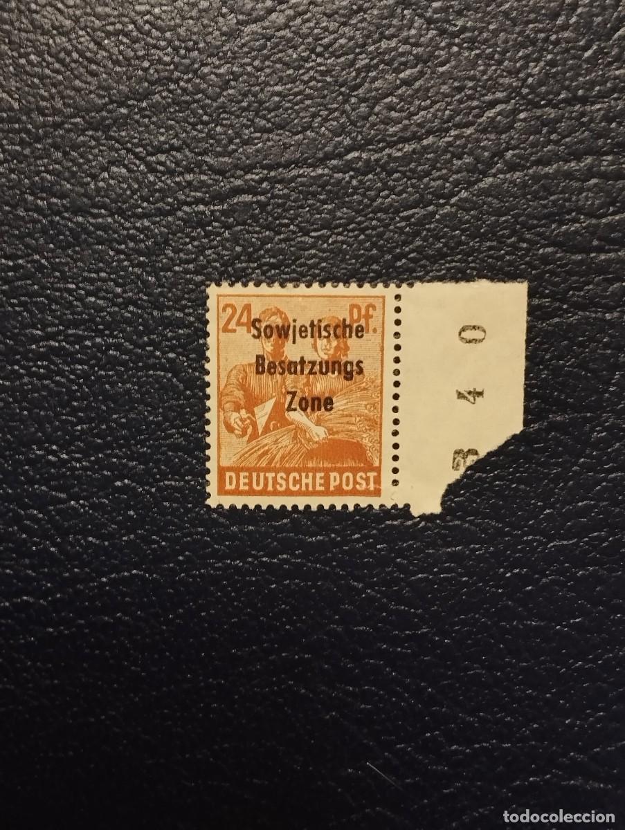 Sellos: 03.08/ Zona sovi&eacute;tica.1948. 24 pf. Y&T 16 en nuevo