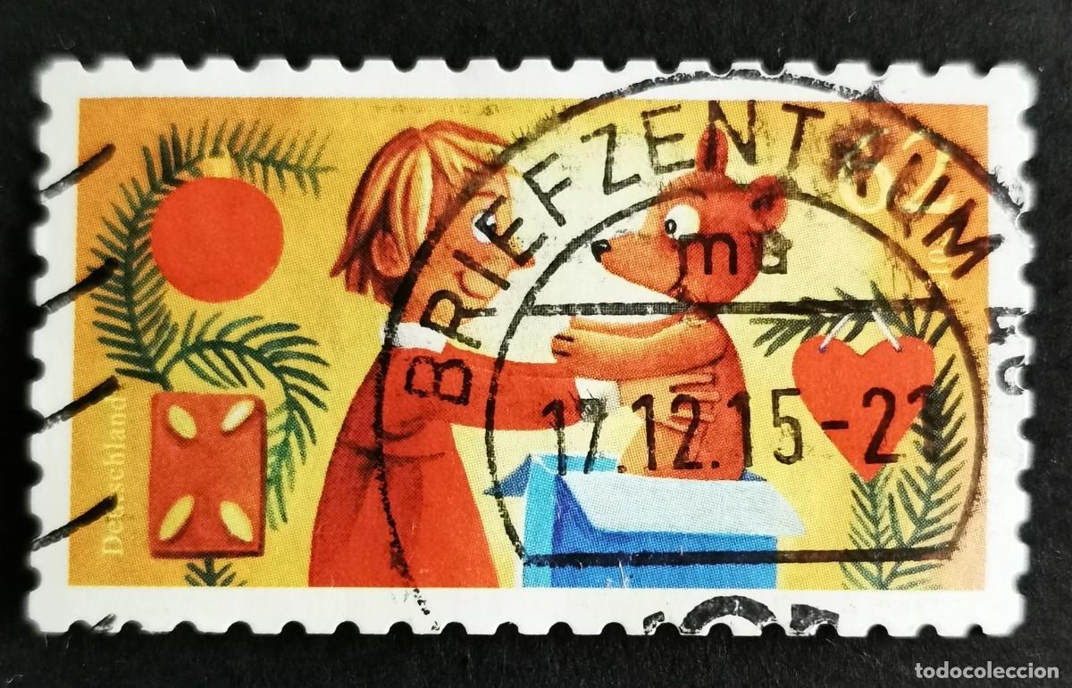 Sellos: Sello Alemania R.Federal 2015, Ni&ntilde;o con osito de peluche, 62 ct Michel: DE 3185