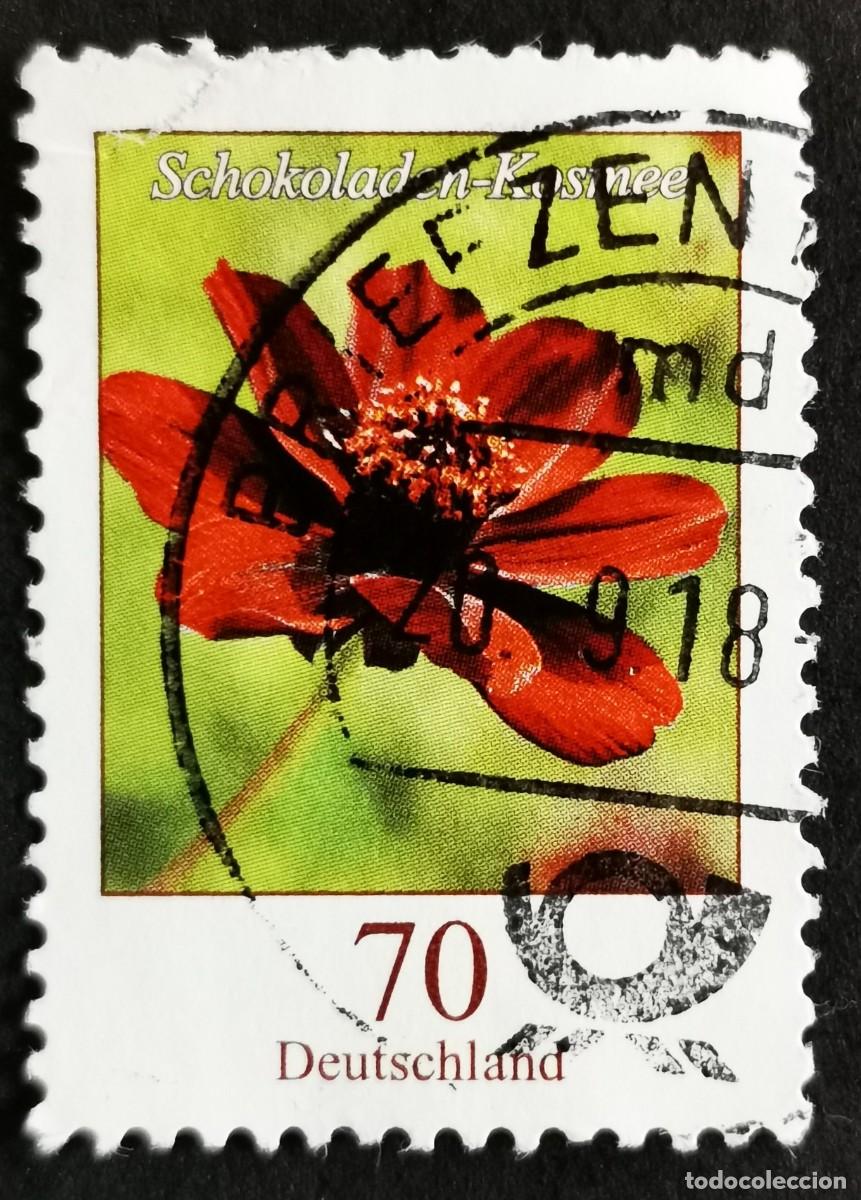 Sellos: Sello Alemania R.Federal 2015, Flores definitivas: Cosmos de chocolate, 70 ct Michel: DE 3189