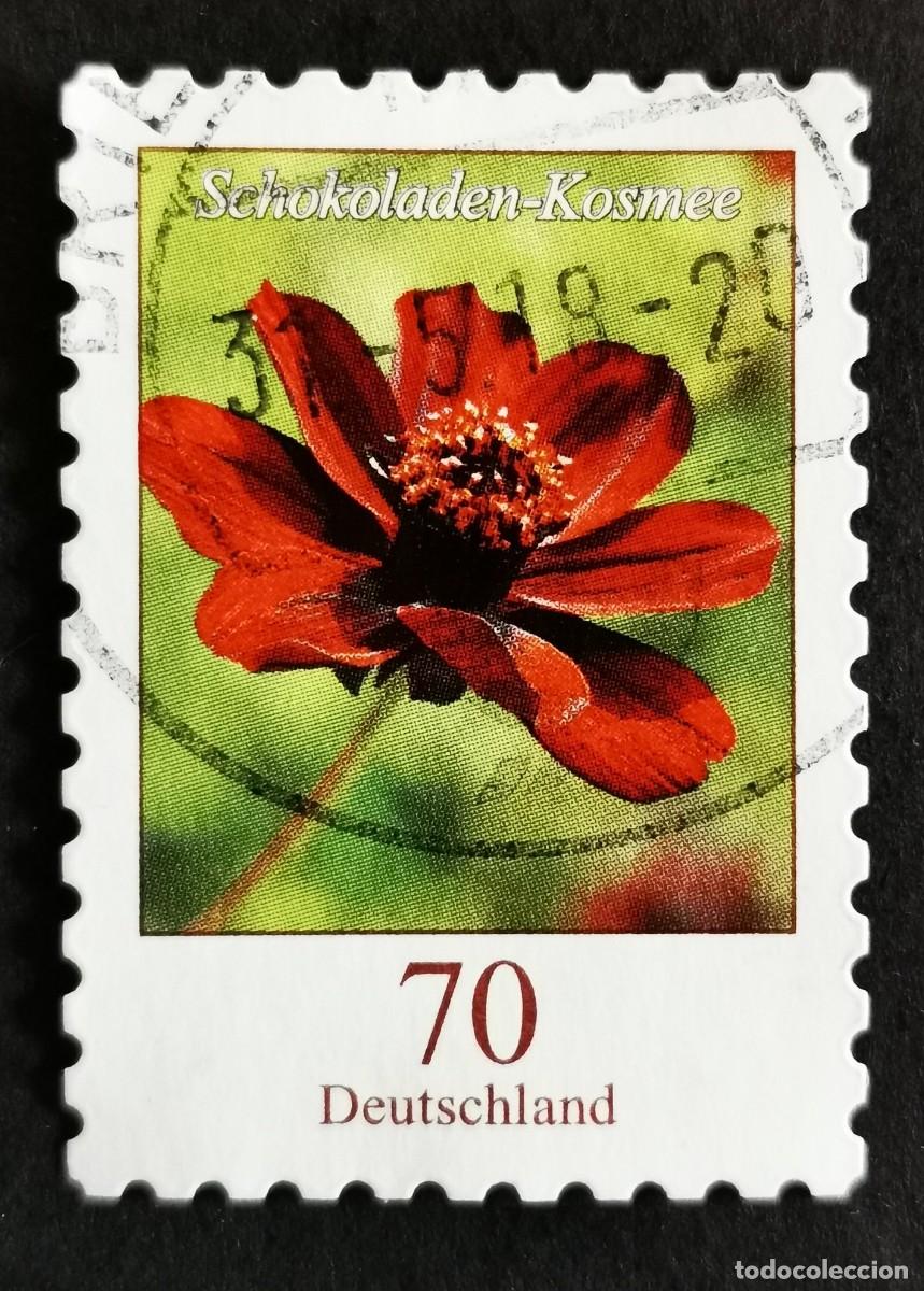 Sellos: Sello Alemania R.Federal 2015, Flores definitivas: Cosmos de chocolate, 70 ct Michel: DE 3197