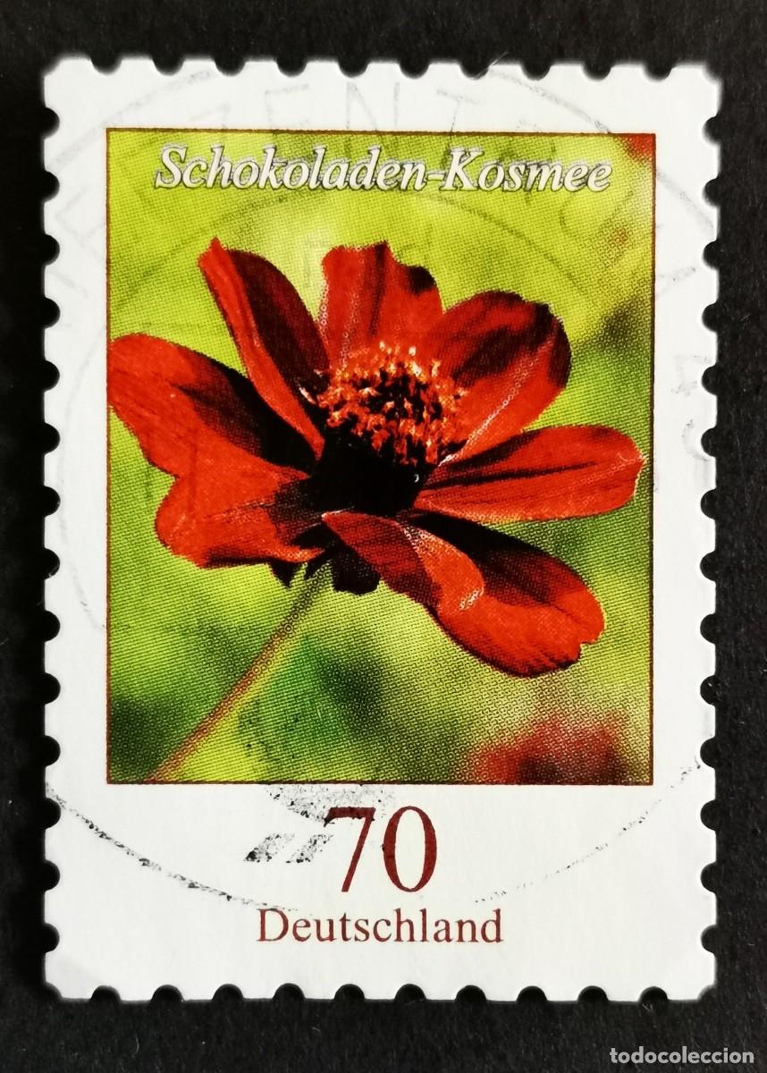 Sellos: Sello Alemania R.Federal 2015, Flores definitivas: Cosmos de chocolate, 70 ct Michel: DE 3197