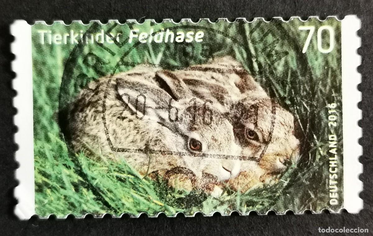 Sellos: Sello Alemania R.Federal 2016, Liebre europea (Lepus europaeus), 70 ct Michel: DE 3217