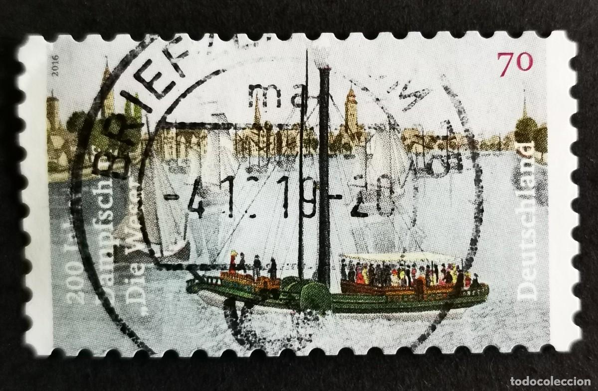 Sellos: Sello Alemania R.Federal 2016, 200 a&ntilde;os del barco de vapor &rdquo;Weser&rdquo;, 70 ct Michel: DE 3273