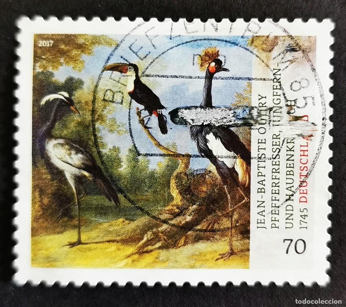 Sellos: Sello Alemania R.Federal 2017, P&aacute;jaros de Jean-Baptiste Oudry, 70 ct Michel: DE 3275