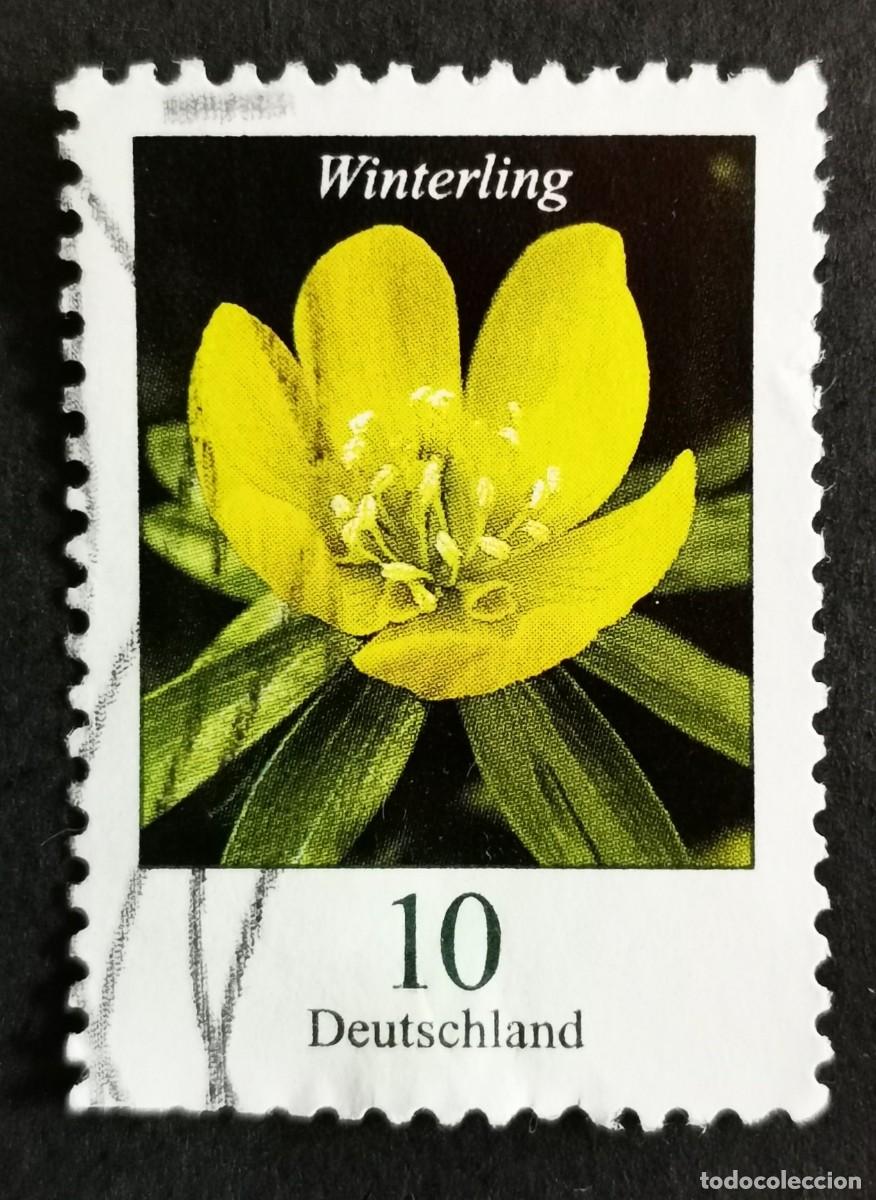 Sellos: Sello Alemania R.Federal 2017, Flores definitivas: Ac&oacute;nito de invierno , 10 ct Michel: DE 3314