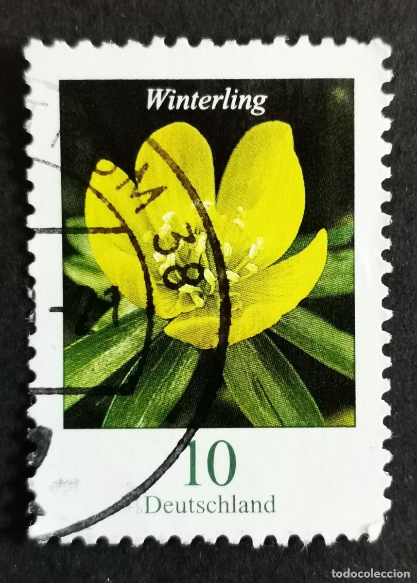 Sellos: Sello Alemania R.Federal 2017, Flores definitivas: Ac&oacute;nito de invierno , 10 ct Michel: DE 3314