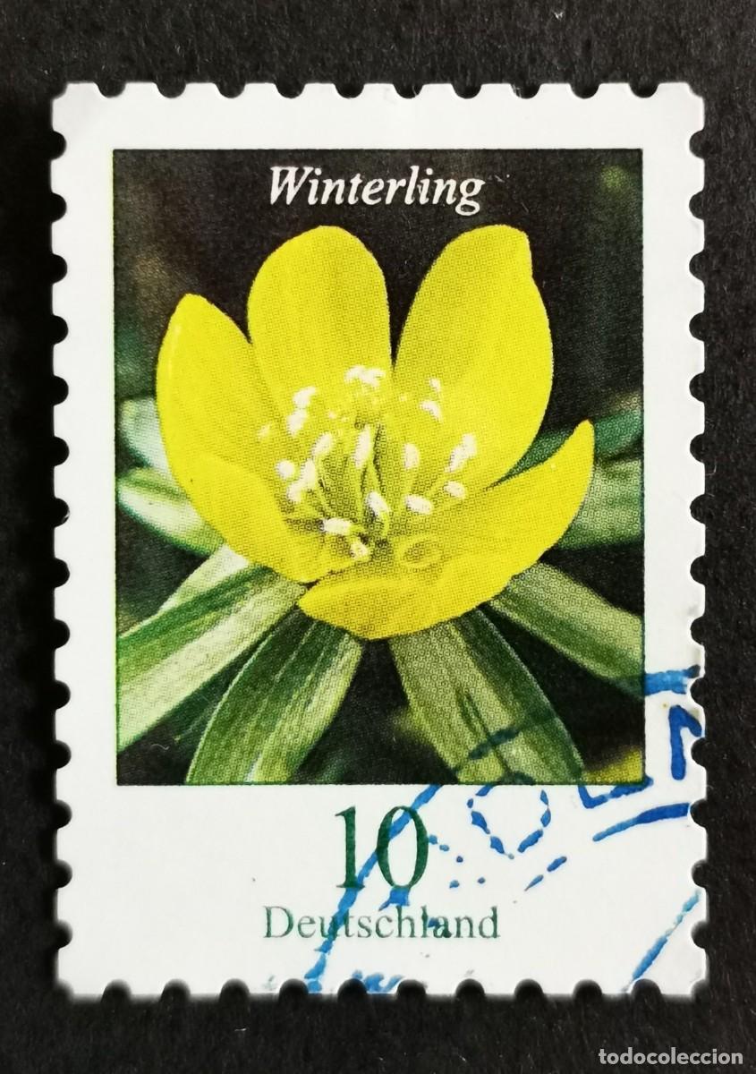 Sellos: Sello Alemania R.Federal 2018, Flores definitivas: Ac&oacute;nito de invierno , 10 ct Michel: DE 3430I