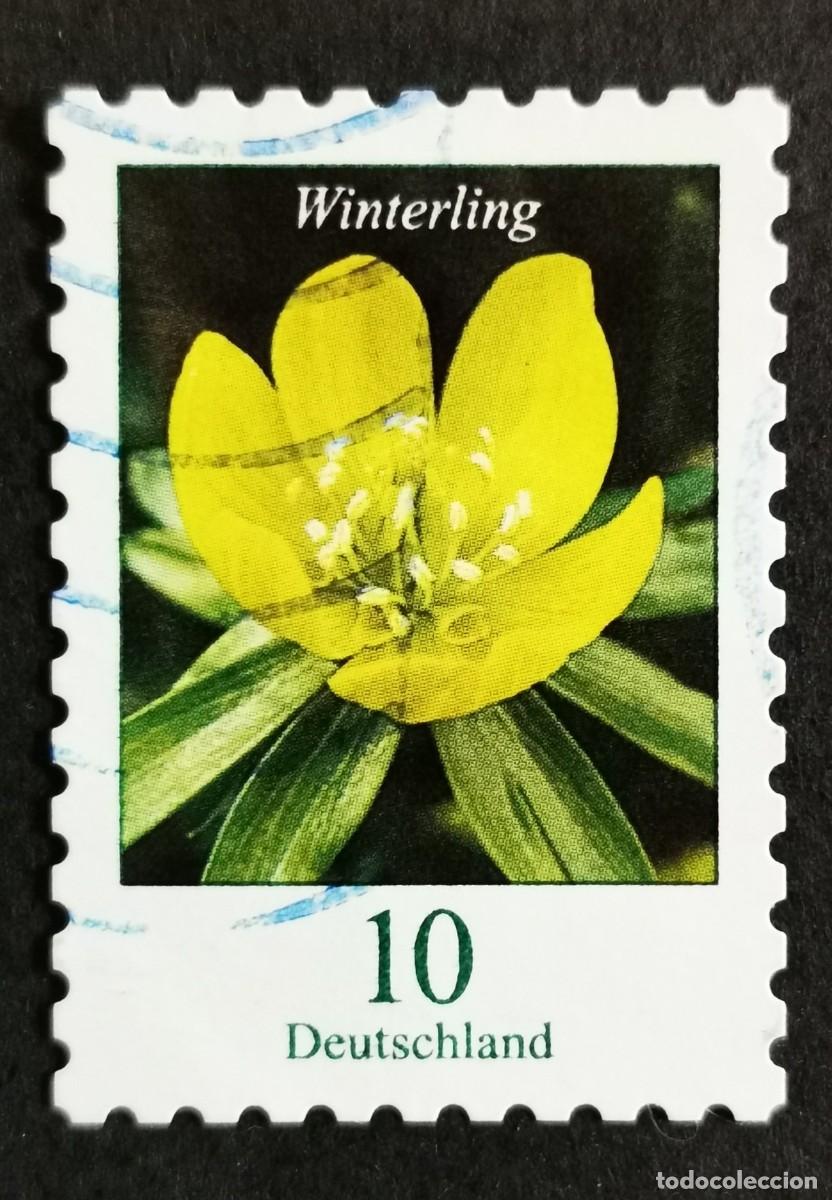 Sellos: Sello Alemania R.Federal 2018, Flores definitivas: Ac&oacute;nito de invierno , 10 ct Michel: DE 3430I