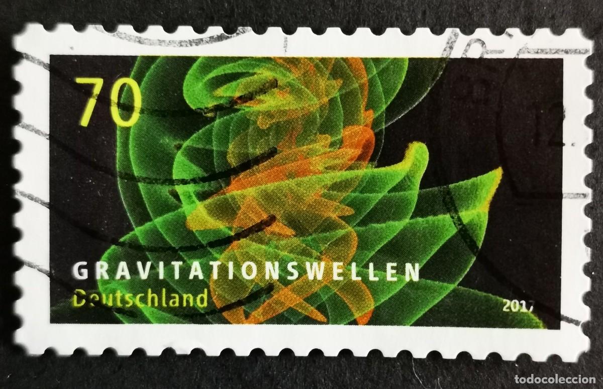 Francobolli: Sello Alemania R.Federal 2017, Ondas gravitacionales, 70 ct Michel: DE 3348
