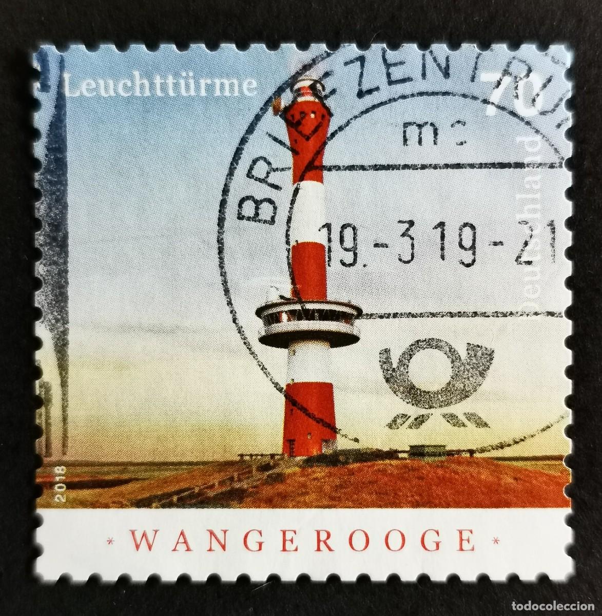 Sellos: Sello Alemania R.Federal 2018, Faros 2018: Faro de Wangerooge, 70 ct Michel: DE 3392