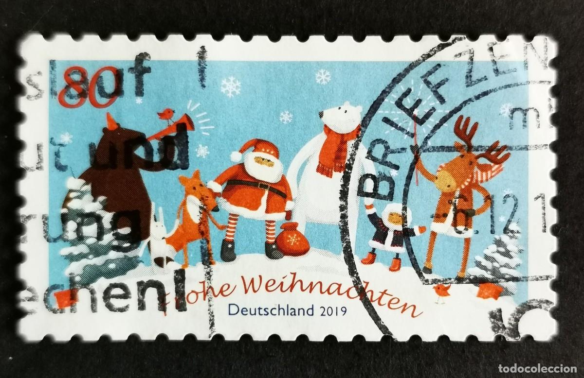 Sellos: Sello Alemania R.Federal 2019, Santa y la celebraci&oacute;n, 80 ct Michel: DE 3504