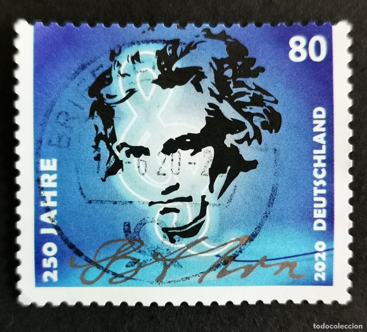 Sellos: Sello Alemania R.Federal 2020, 250 aniversario nacimiento Ludwig Beethoven, 80 ct Michel: DE 3513