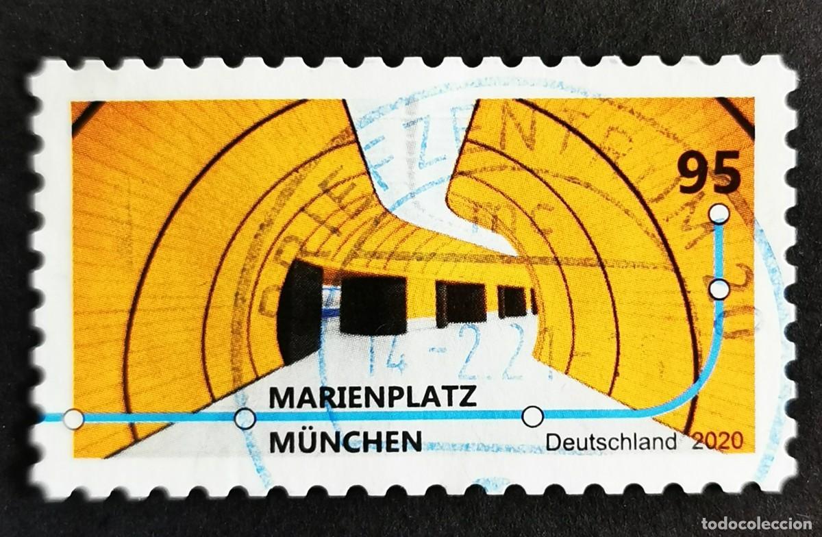 Sellos: Sello Alemania R.Federal 2020, Estaci&oacute;n Marienplatz, M&uacute;nich, 95 ct Michel: DE 3538