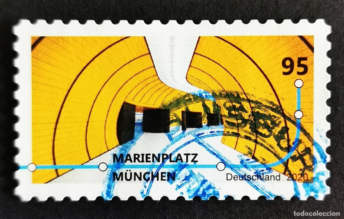 Sellos: Sello Alemania R.Federal 2020, Estaci&oacute;n Marienplatz, M&uacute;nich, 95 ct Michel: DE 3538