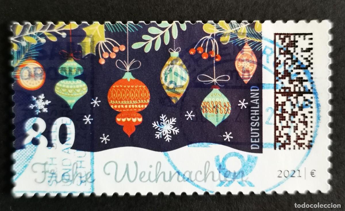 Sellos: Sello Alemania R.Federal 2021, Adornos navide&ntilde;os, 80 ct Michel: DE 3640