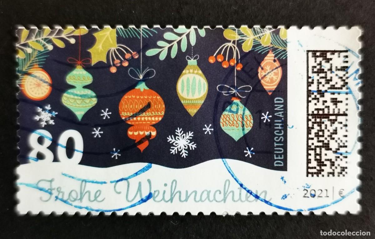 Sellos: Sello Alemania R.Federal 2021, Adornos navide&ntilde;os, 80 ct Michel: DE 3640