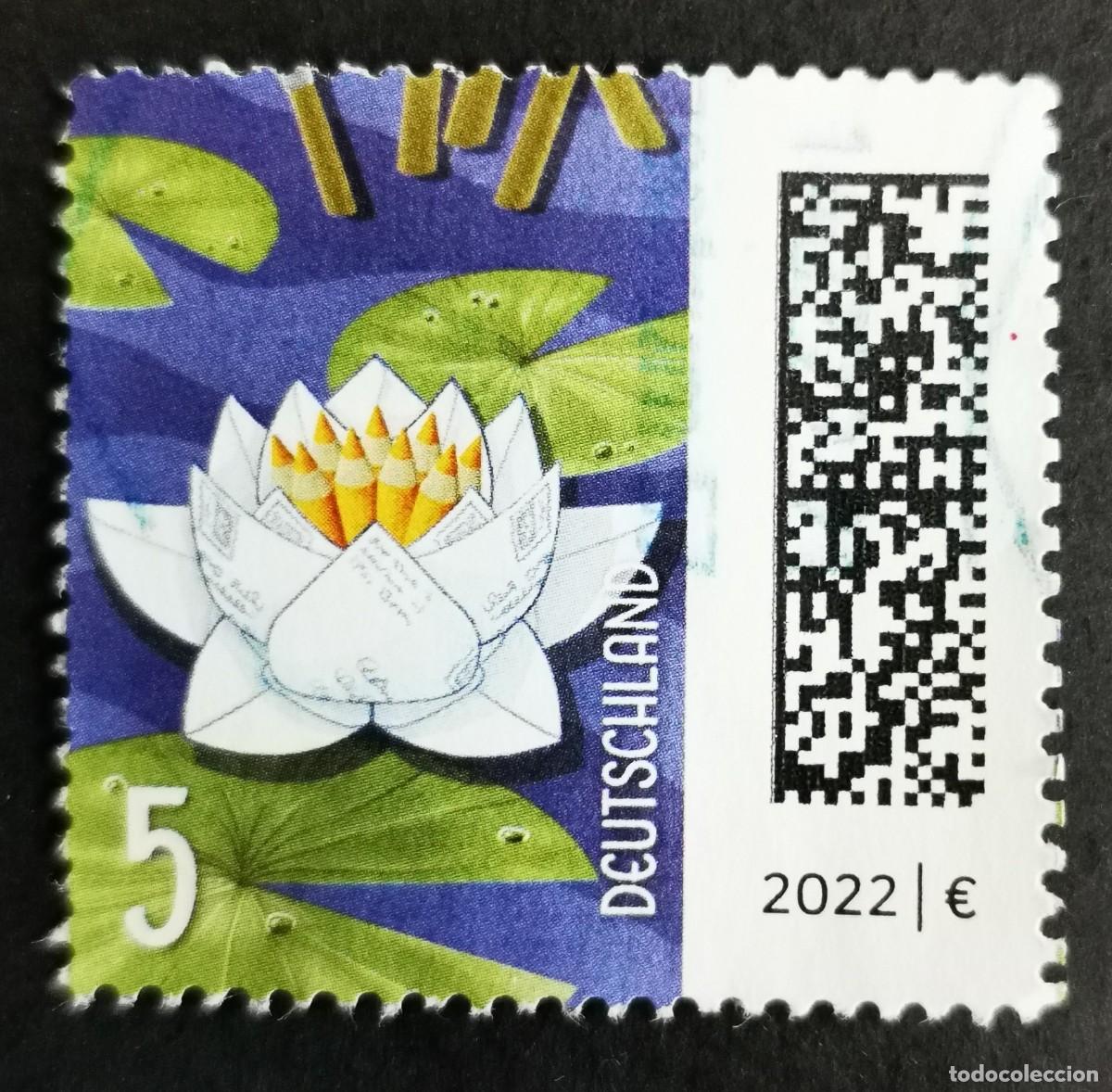 Sellos: Sello Alemania R.Federal 2021, Letras como flor de loto, 5 ct Michel: DE 3644