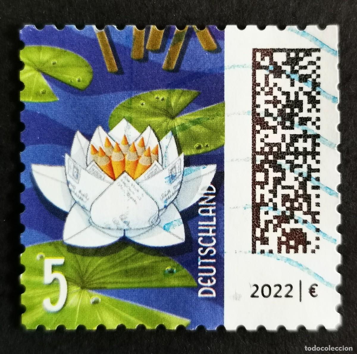 Sellos: Sello Alemania R.Federal 2021, Letras como flor de loto, 5 ct Michel: DE 3651