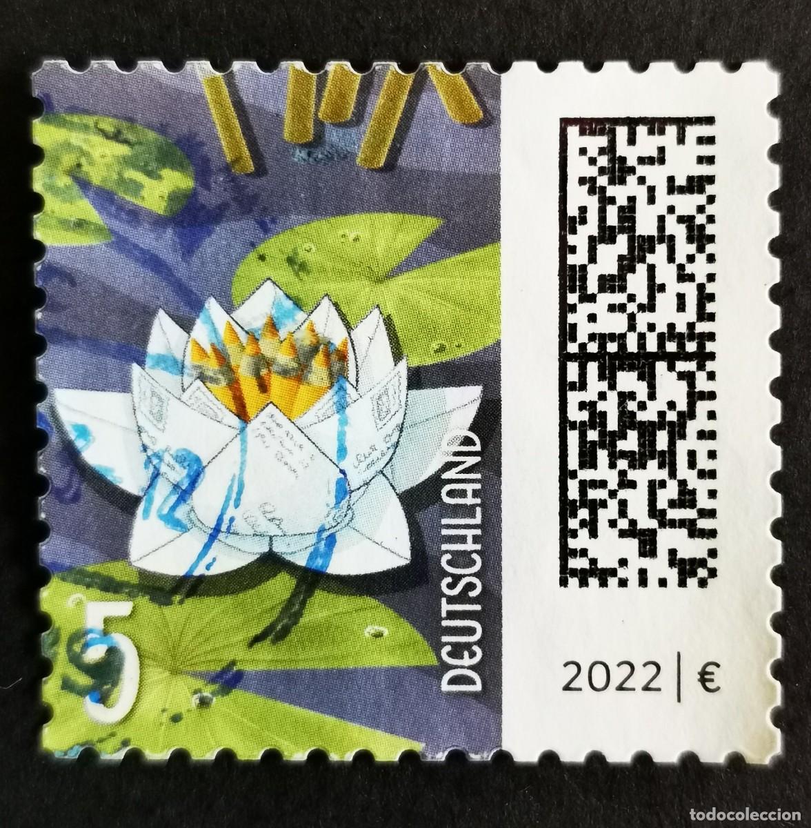 Sellos: Sello Alemania R.Federal 2021, Letras como flor de loto, 5 ct Michel: DE 3651
