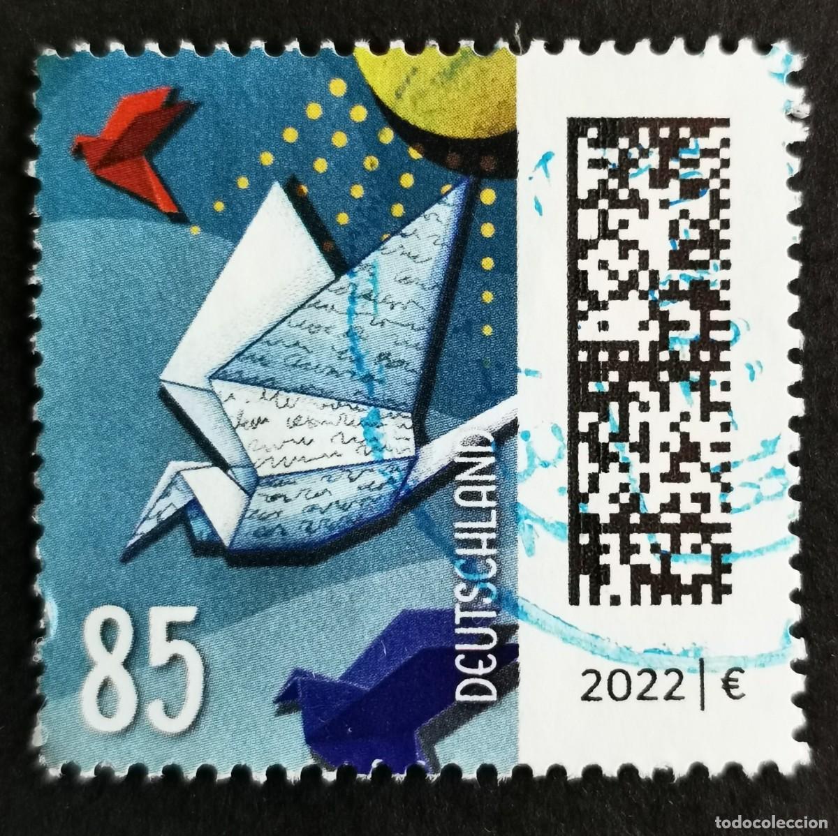 Sellos: Sello Alemania R.Federal 2021, LLetras como p&aacute;jaros, 85 ct Michel: DE 3645