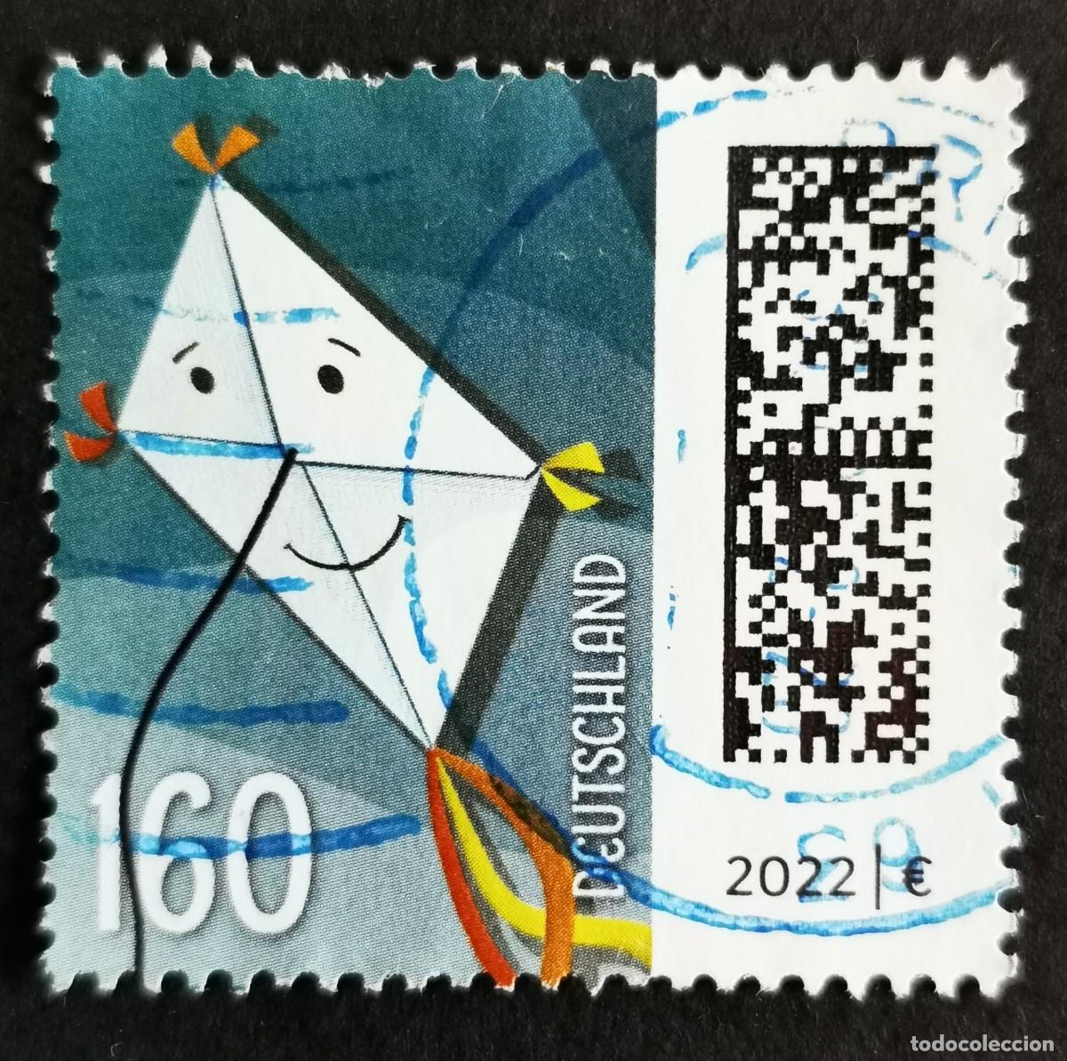 Sellos: Sello Alemania R.Federal 2021, Letras como cometas, 160 ct Michel: DE 3647