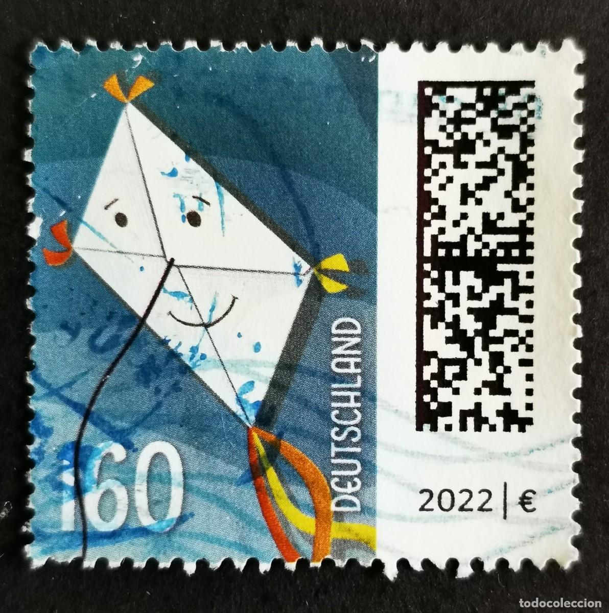 Sellos: Sello Alemania R.Federal 2021, Letras como cometas, 160 ct Michel: DE 3647