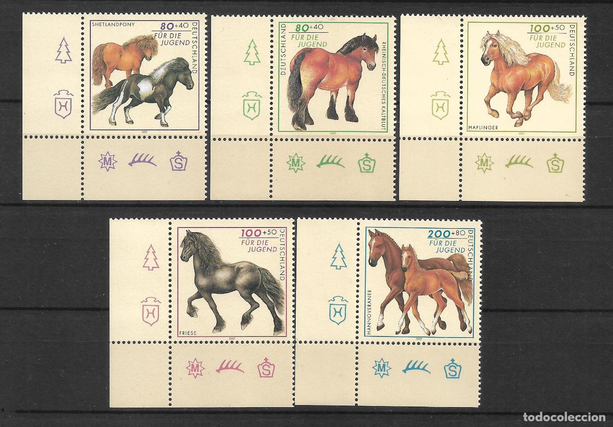 Sellos: alemania 1997 michel 1920/1924 ** mnh esquina de hoja - 1/15